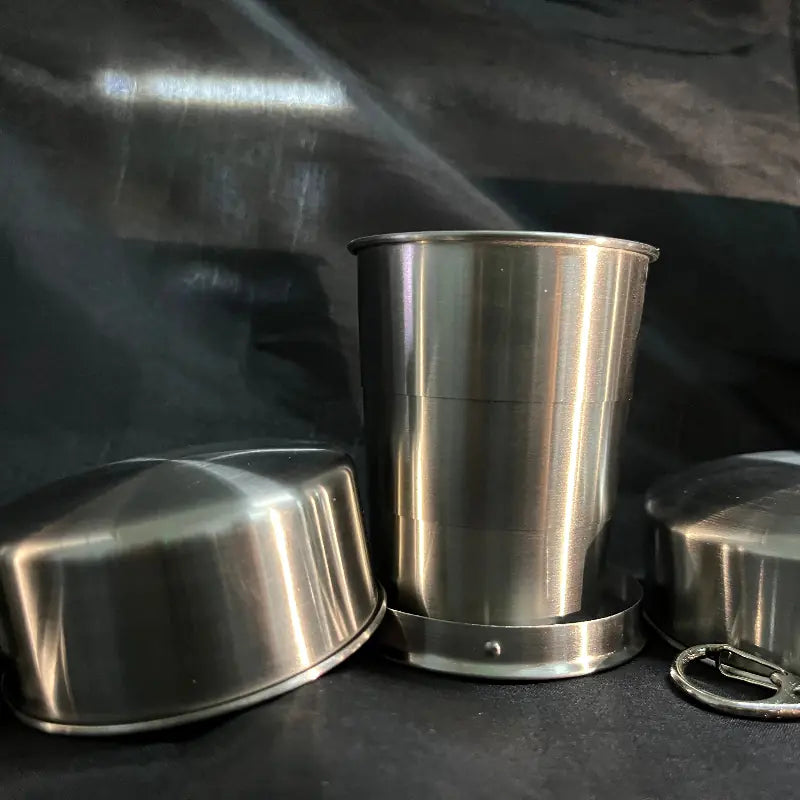Portable Stainless Steel Folding Travel Coffee Cup